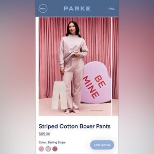 PARKE LAVENDER STRIPED PANTS 
VALENTINE’S DAY DROP
‼️TRADE‼️